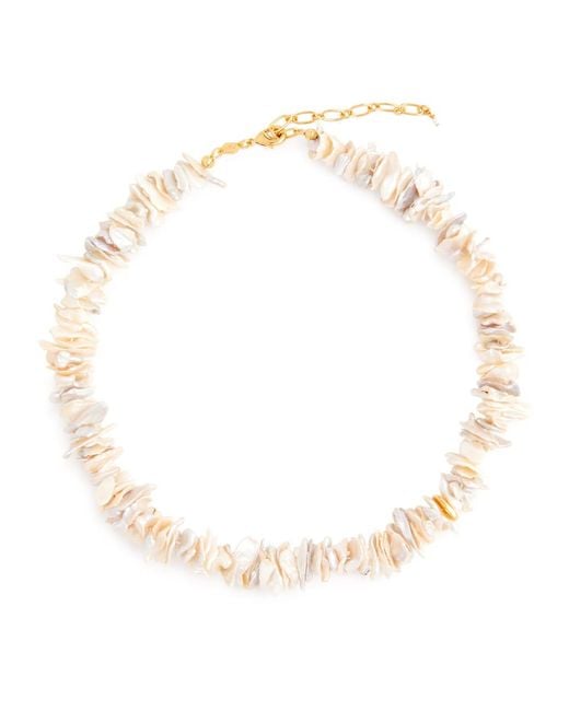 Anni Lu White Pearl Power 18kt Gold-plated Necklace