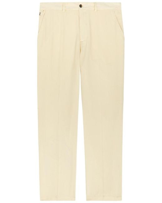 Malbon Natural La Perla Straight-Leg Tencel-Twill Trousers for men