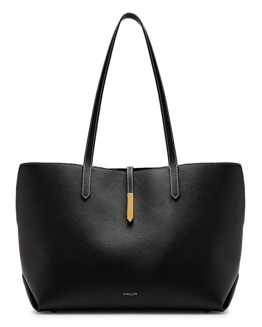 DeMellier London Black Tokyo Grained Leather Tote