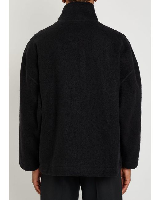 YMC Black Aaron Zip Wool Jacket for men