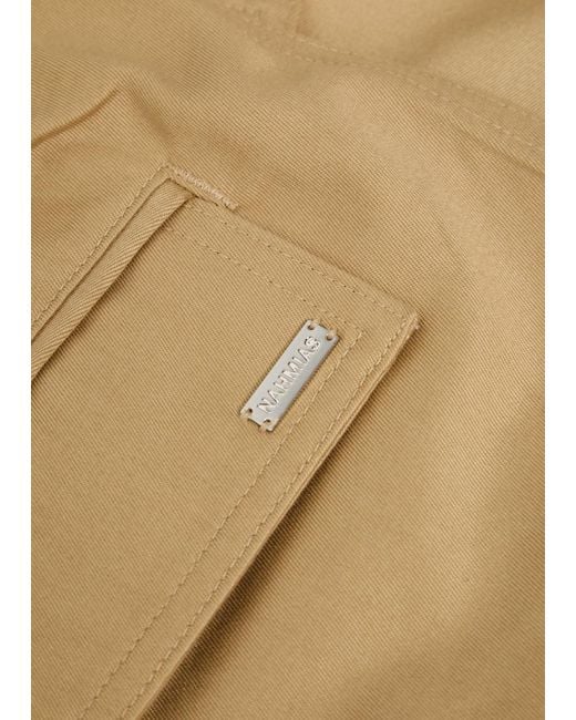 NAHMIAS Natural Oversized Cargo-Twill Cargo Trousers for men