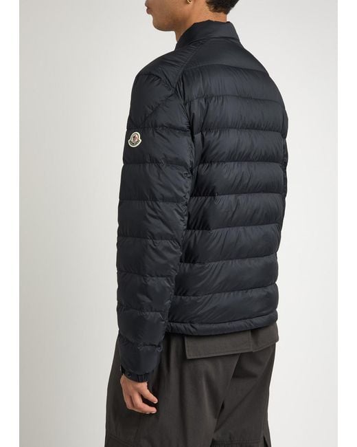 Moncler Black Quilted Nylon Jacket for men