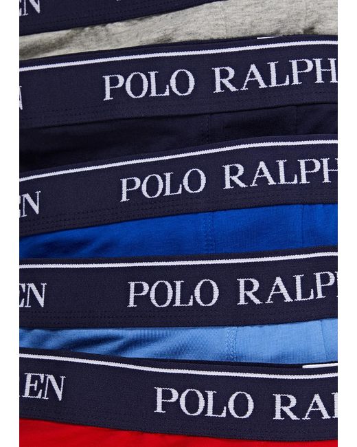 Polo Ralph Lauren Blue Stretch-cotton Trunks for men