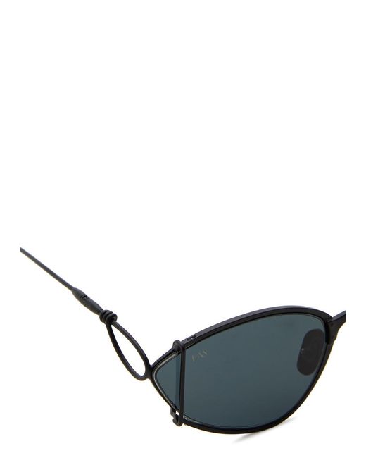 For Art's Sake Blue Ornate Cat-Eye Sunglasses
