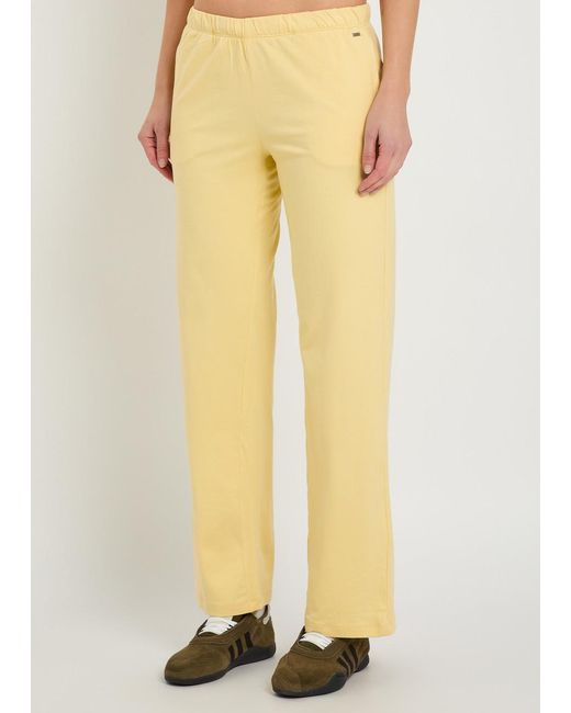 vuori Yellow Halo Modern Straight-Leg Jersey Sweatpants