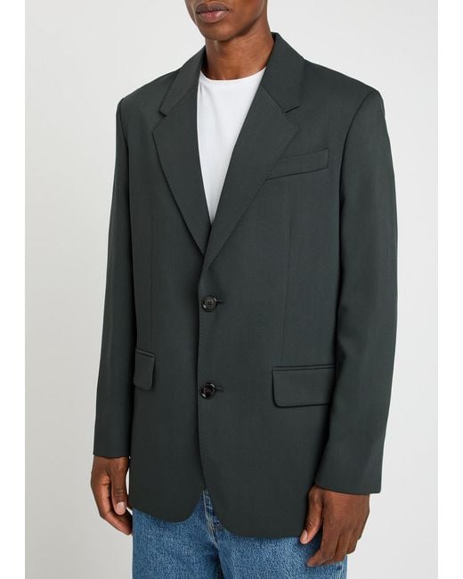 AMI Black Wool Blazer for men