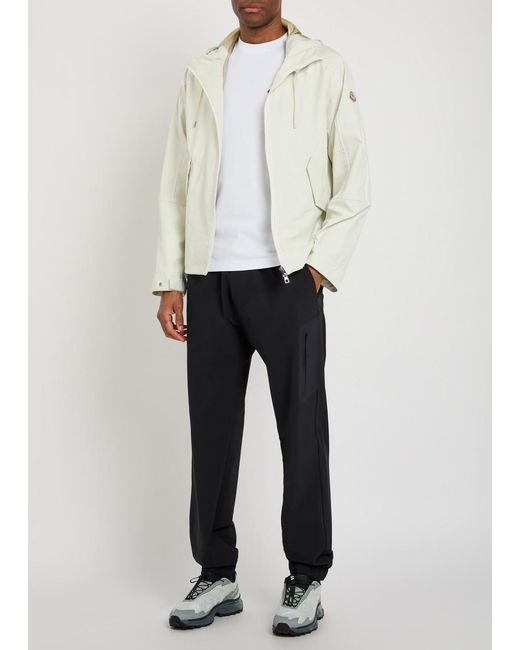 Moncler White Funes Hooded Shell Jacket for men