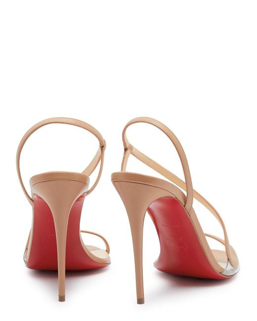 Christian Louboutin White Rosalie 100 Leather Sandals