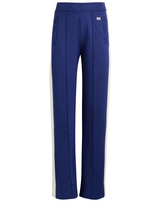 Wales Bonner Blue Mantra Panelled Jersey Track Pants
