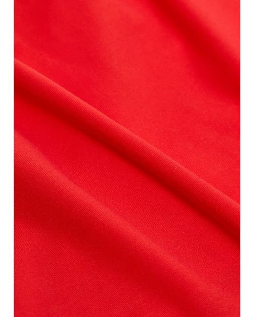 Spense Red Martina Form Cropped Tank Top