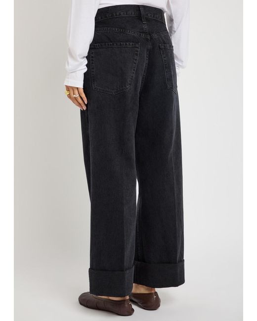 Citizens of Humanity Blue Ayla Baggy Cuffed Crop Jeans