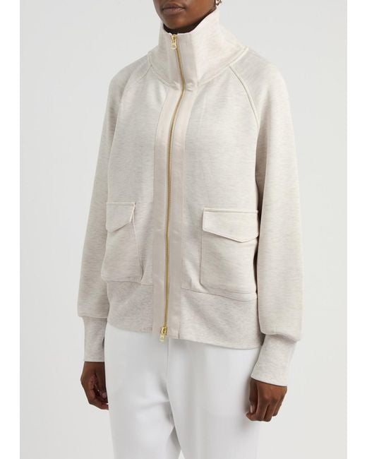Varley White Roxbury Stretch-Jersey Sweatshirt