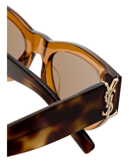 Saint Laurent Brown Cat-Eye Designer Sunglasses