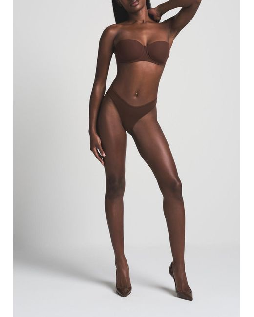 Skims Brown Strapless Bra