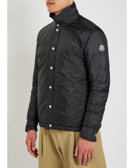 Moncler Black Meridelle Layered Padded Shell Jacket for men
