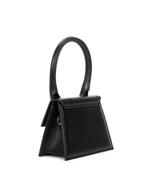 Jacquemus Black Le Chiquito Moyen Leather Top Handle Bag, Bag