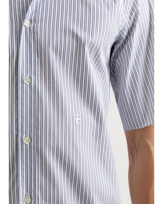 Maison Margiela White Striped Cotton Shirt for men