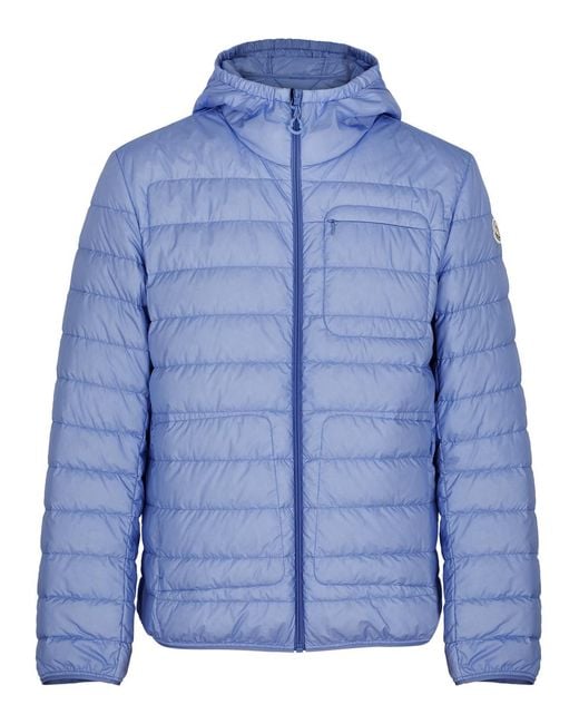 Moncler Blue Pulao Quilted Shell Jacket for men