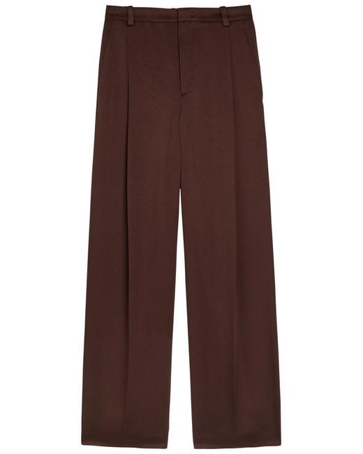 Vince Brown Wide-Leg Trousers