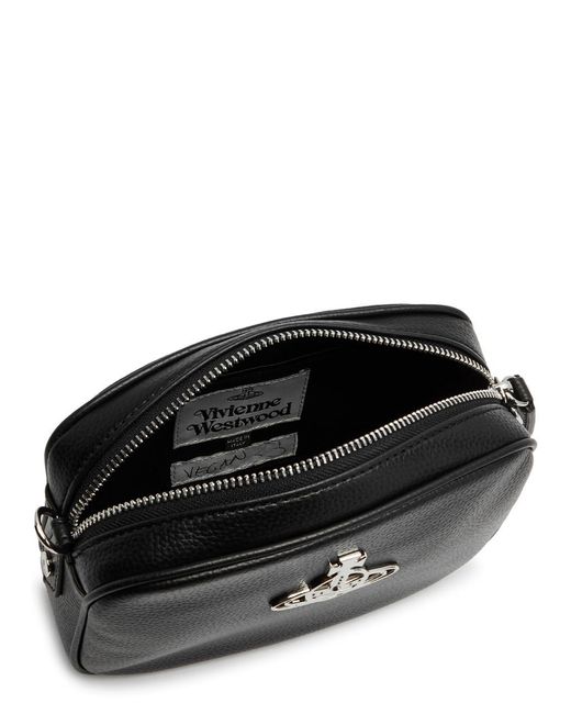 Vivienne Westwood Black Anna Vegan Leather Camera Bag