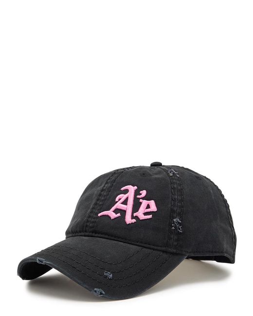 AARON ESH Black After Party Distressed Cotton Cap