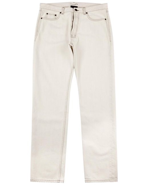 Saint Laurent White Slim-leg Jeans for men
