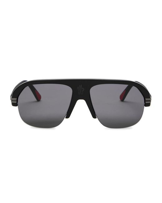 Moncler Black Lodge Rimless Aviator-style Sunglasses for men