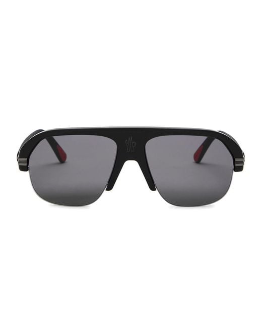 Moncler Black Lodge Rimless Aviator-style Sunglasses for men