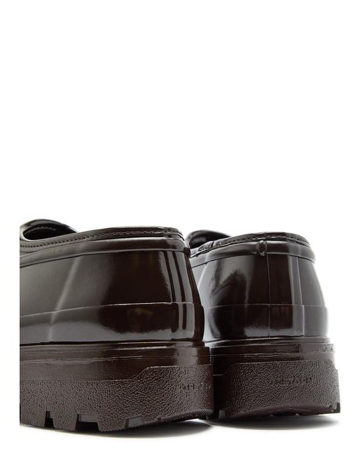 Kassl Brown Beth Glossed Rubber Boots