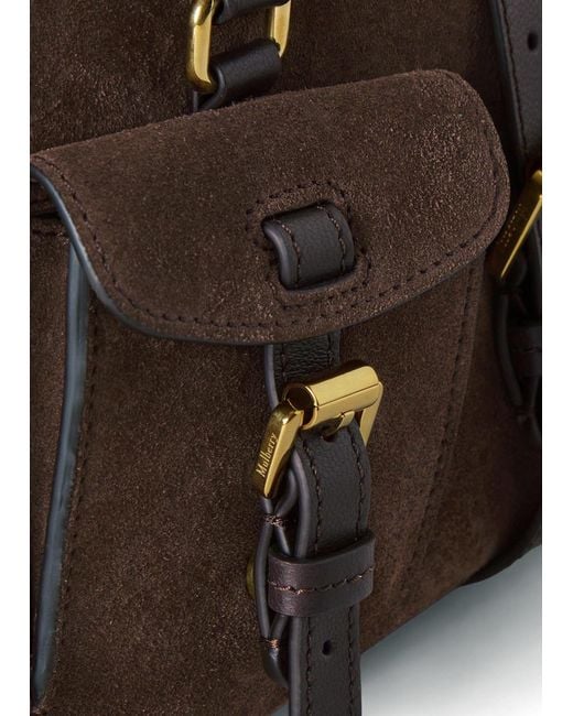 Mulberry Brown Roxanne Small Suede Cross-Body Bag