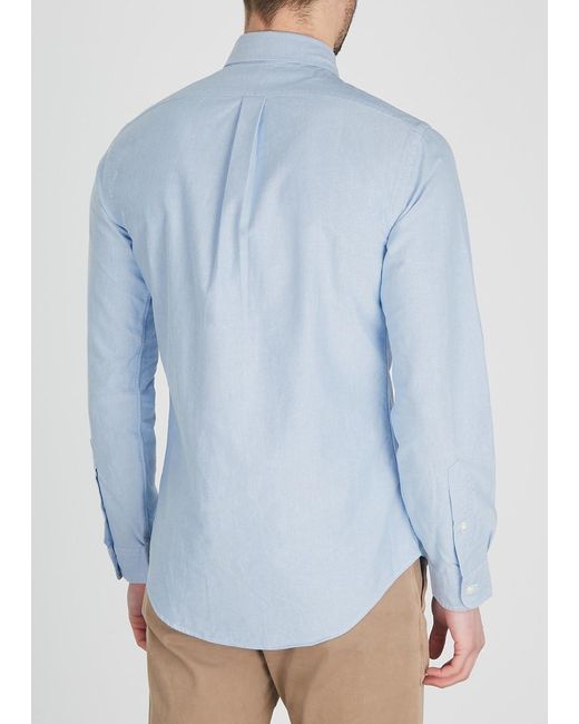 Polo Ralph Lauren Blue Cotton Oxford Shirt for men