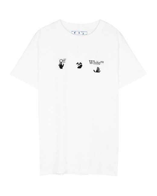 Off-White c/o Virgil Abloh Logo Print White T-shirt for Men