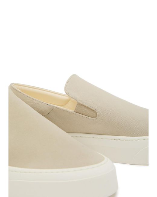The Row White Mh Canvas Sneakers