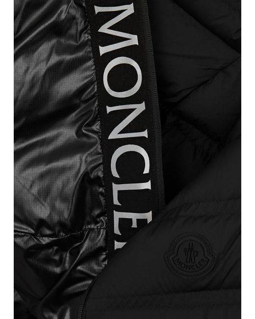 Moncler Black Aliterse Quilted Shell Gilet