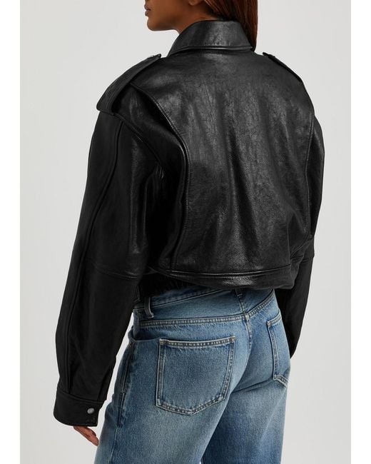 Saint Laurent Black Leather Jacket