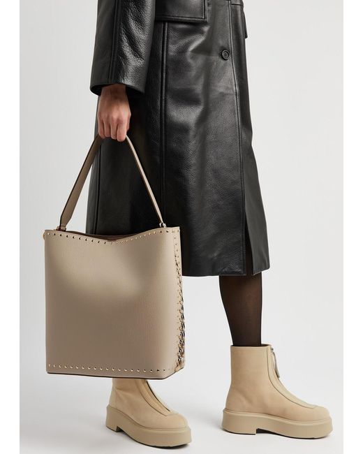 Stella McCartney Natural Frayme Faux Leather Tote