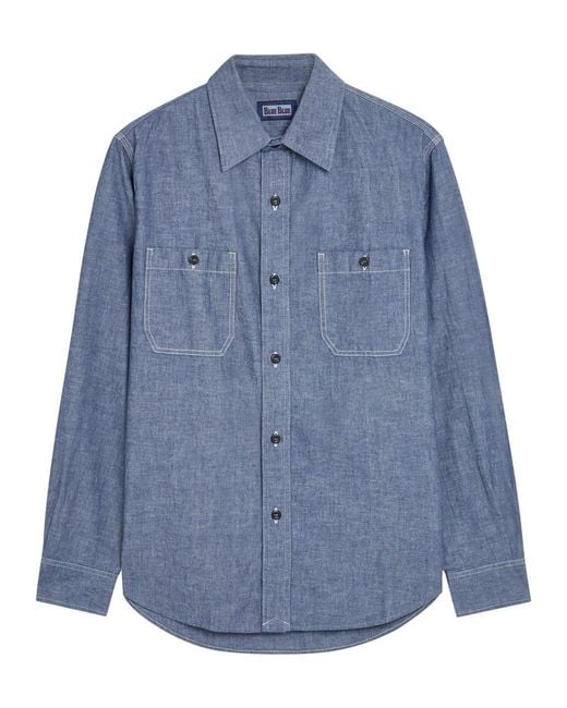 Blue Blue Japan Blue Denim Work Shirt for men