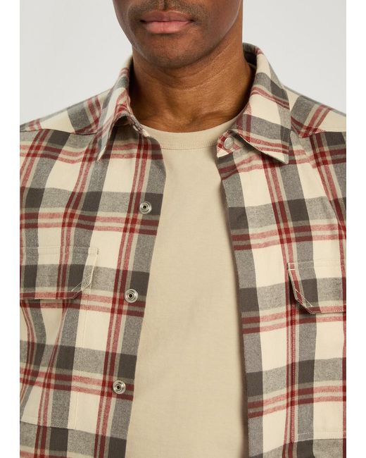 Rick Owens Natural Brad Cotton T-Shirt for men