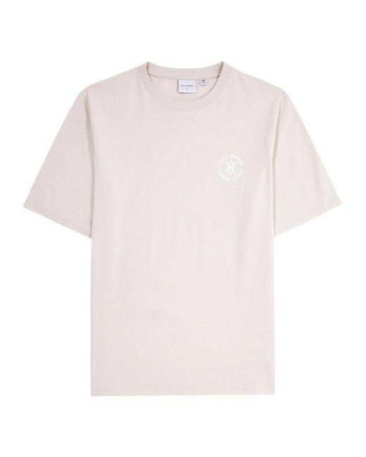 Daily Paper White Circle Logo-print Cotton T-shirt for men
