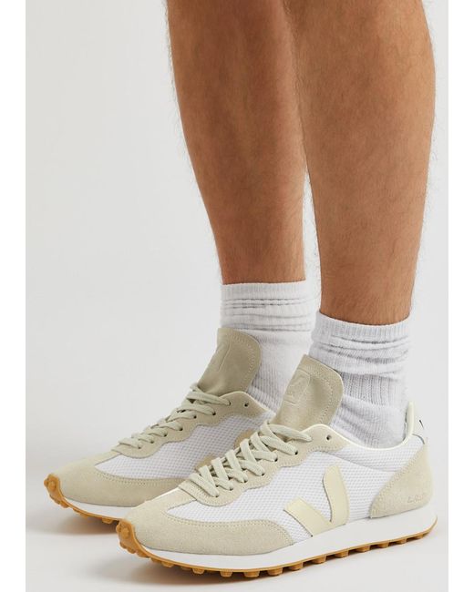 Veja White Rio Branco Panelled Mesh Sneakers for men