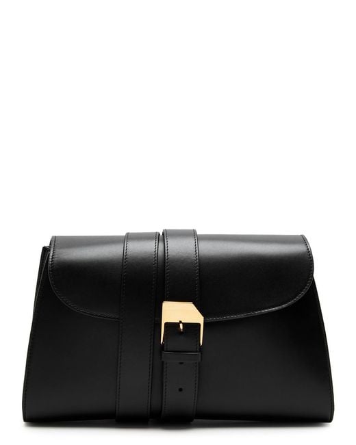 【THE ROW】Isla Bag in Leather The Row Isla Leather Clutch in Black | Lyst