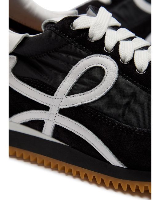 Loewe Black Flow Runner Panelled Sneakers