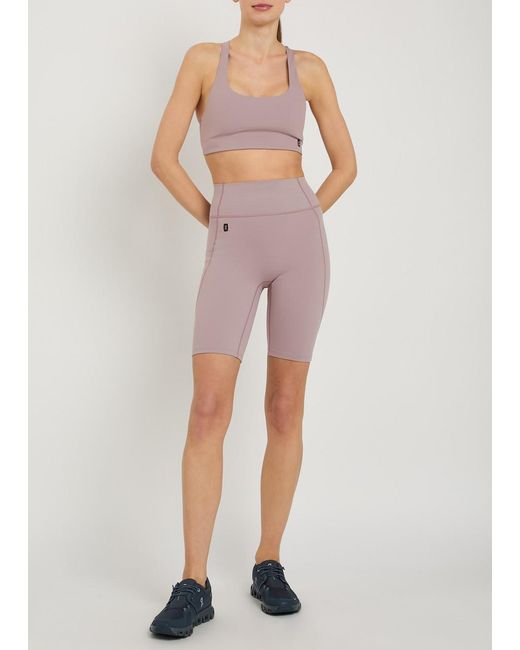 On Shoes Purple Studio Stretch-Jersey Bra Top