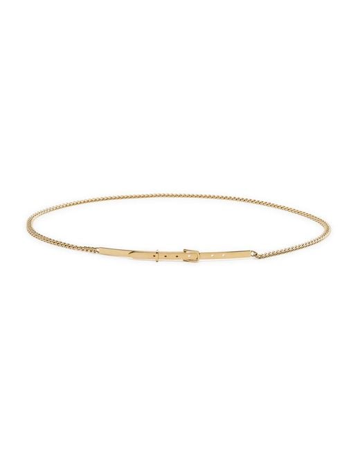 Totême  White Plated Chain Belt