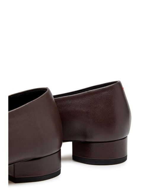 Aeyde Brown Delia 20 Leather Pumps