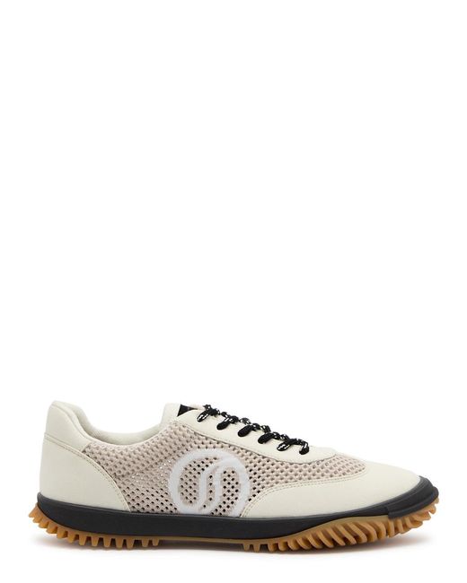 Stella McCartney White S-wave Panelled Mesh Sneakers