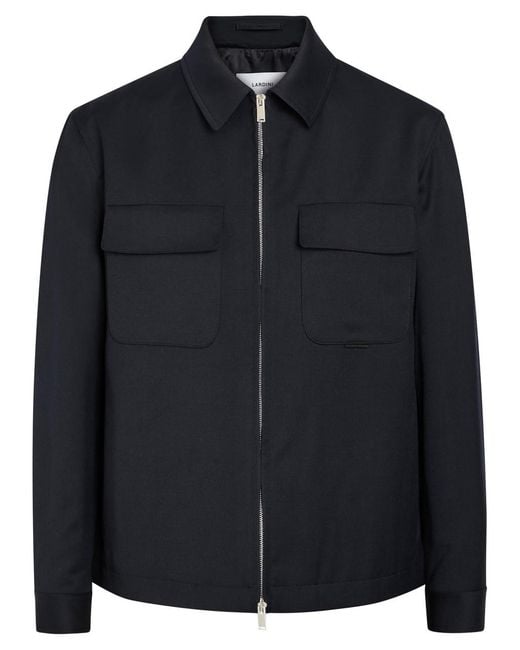 Lardini Black Woven Jacket for men