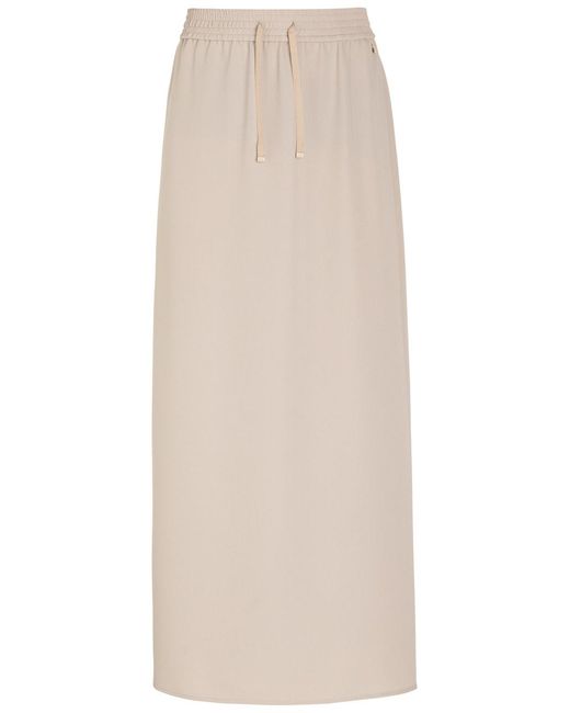 Herno Natural Crepe Midi Skirt