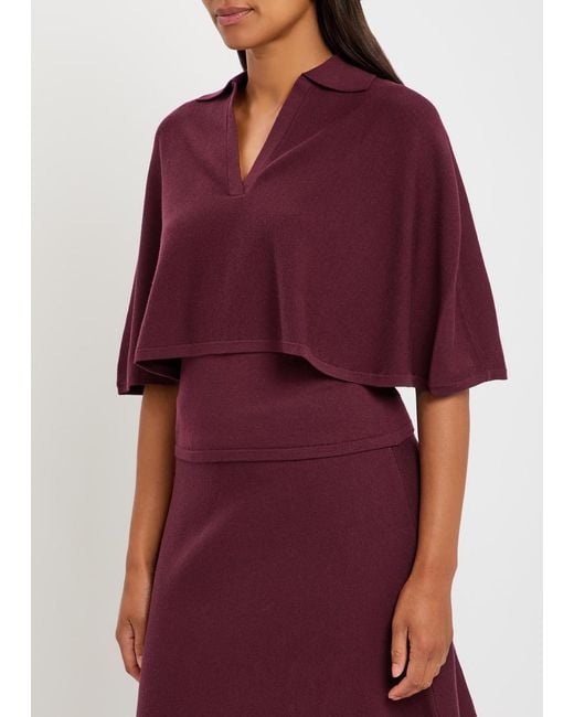 Jonathan Simkhai Vinna Layered Wool Polo Top