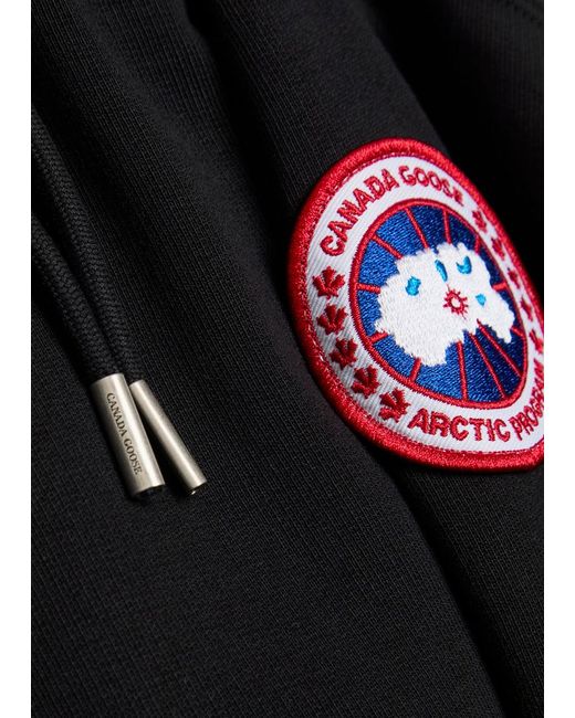 Canada Goose Black Hooded Cotton Sweatshirt for men